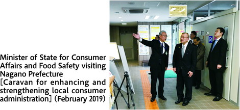 Minister of State for Consumer Affairs and Food Safety visiting Nagano Prefecture [Caravan for enhancing and strengthening local consumer administration] (February 2019)