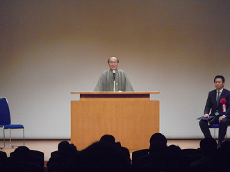 (写真)門川京都市長による主催者挨拶