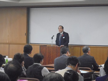 (写真)鳥居愛知県県民文化部長による開会挨拶