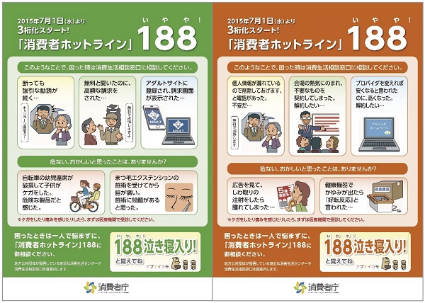 Consumer hotline 188 poster
