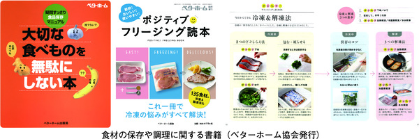 食材の保存や調理に関する書籍(ベターホーム協会発行)