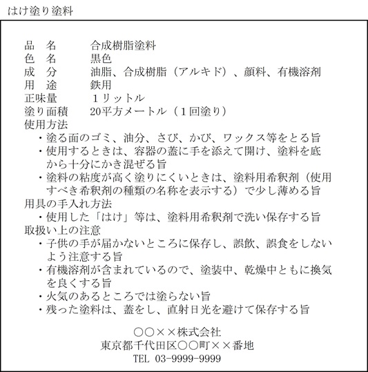 表示例