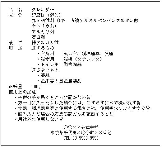 表示例